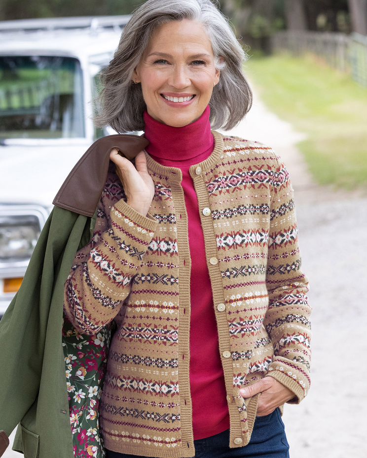 Limited-Edition Country Weekend Fair Isle Cardigan image number 1