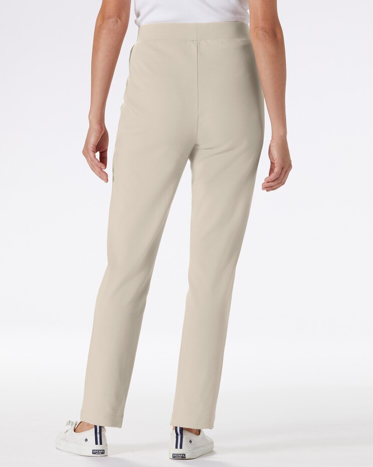 Everyday Knit Zip-Pocket Slim Pants image number 2