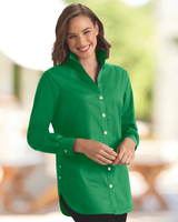 Foxcroft Non-iron Side-Button Long-Sleeve Tunic thumbnail number 1