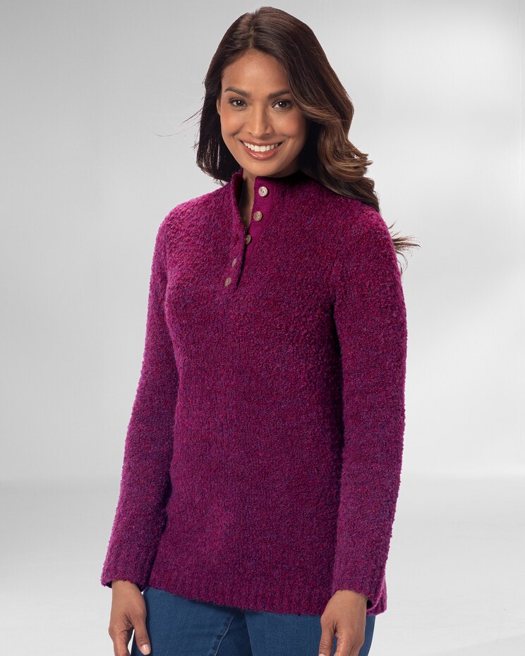 Cuddle Boucle Pullover Sweater image number 1
