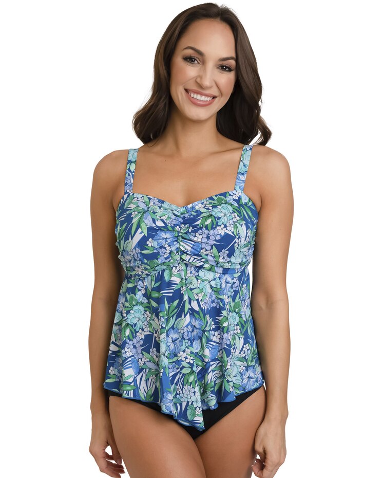 Fit 4 U Tango-Tricot Flared V-Hem Bandeau Top image number 1