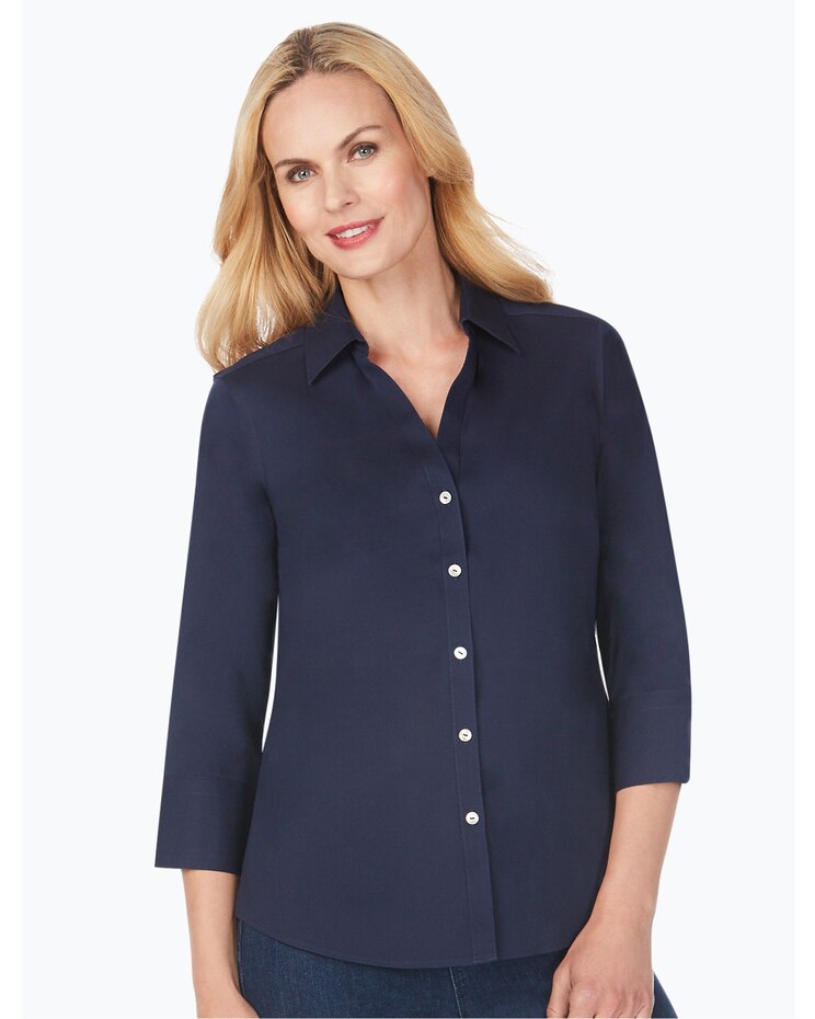 Foxcroft Mary Essential Stretch Non-Iron Shirt image number 1