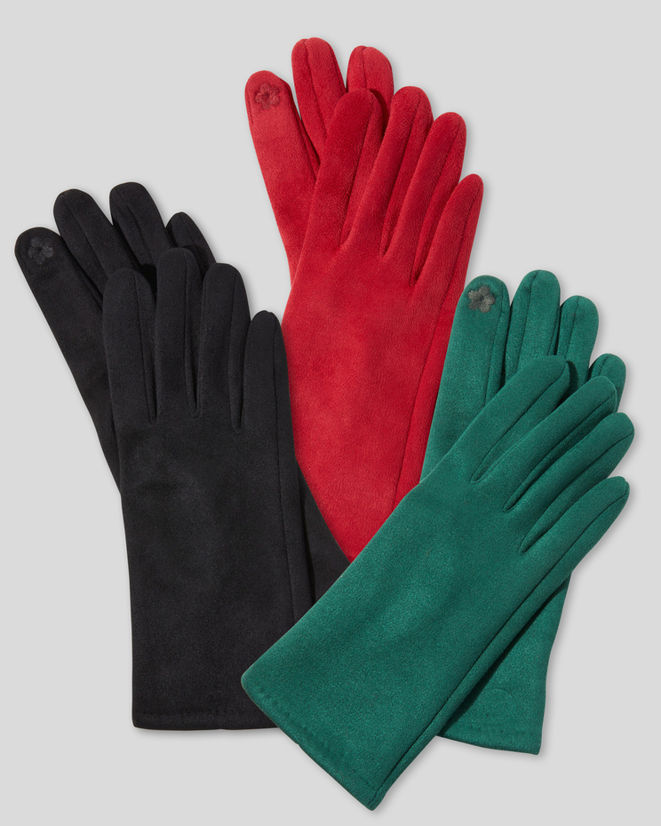 Faux-Suede Gloves image number 1