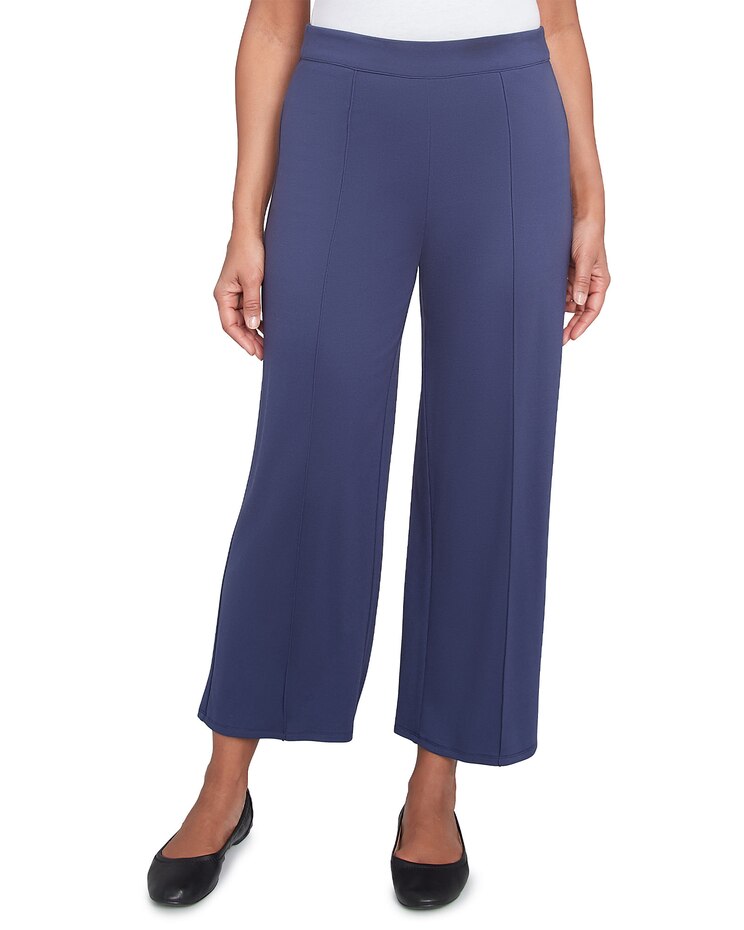 Alfred Dunner® Nantucket Pleated Wide Leg Ankle Pants image number 1