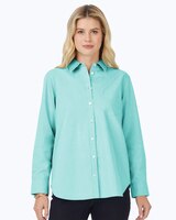 Boyfriend Long Sleeve Pinpoint Shirt thumbnail number 1