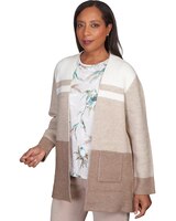 Alfred Dunner® St.Moritz Colorblock Open Front Cardigan thumbnail number 3