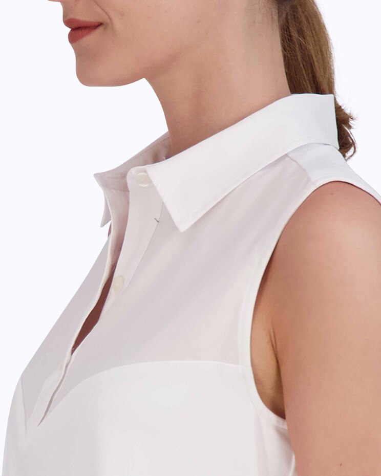 Foxcroft Ricki Knit-Woven Layering Tank image number 3