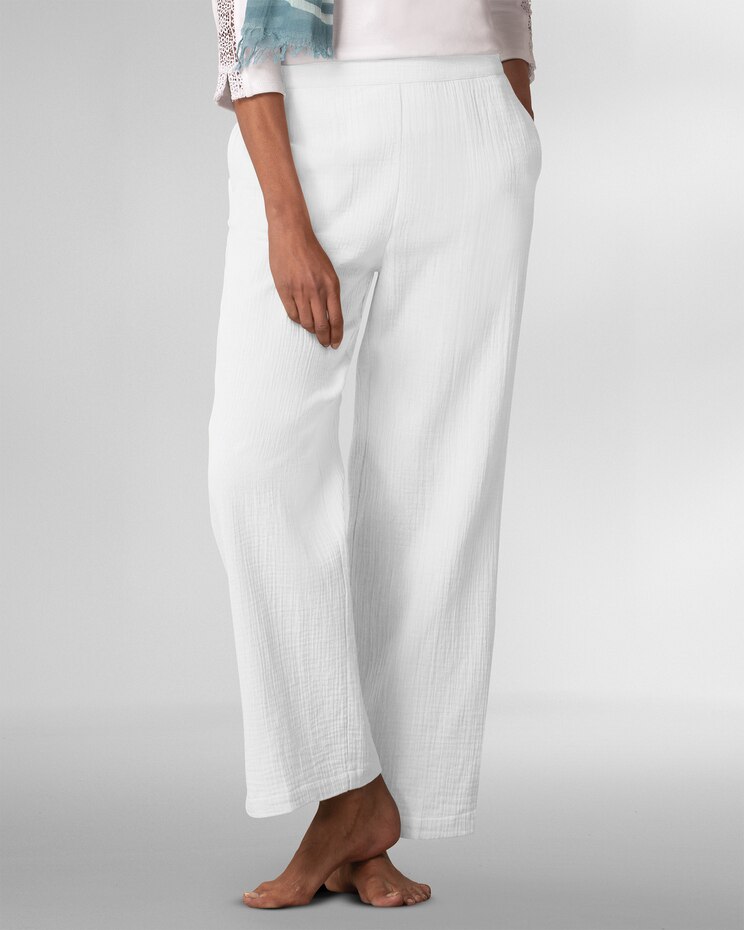 Nantucket Textured-Cotton Pants image number 1