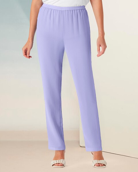 Flirty Solid Slim Leg Pants