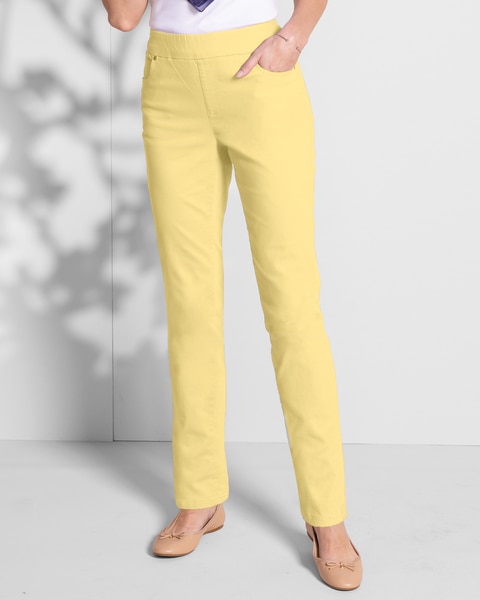 DreamFlex Color Comfort-Waist Relaxed Straight Leg Jeans