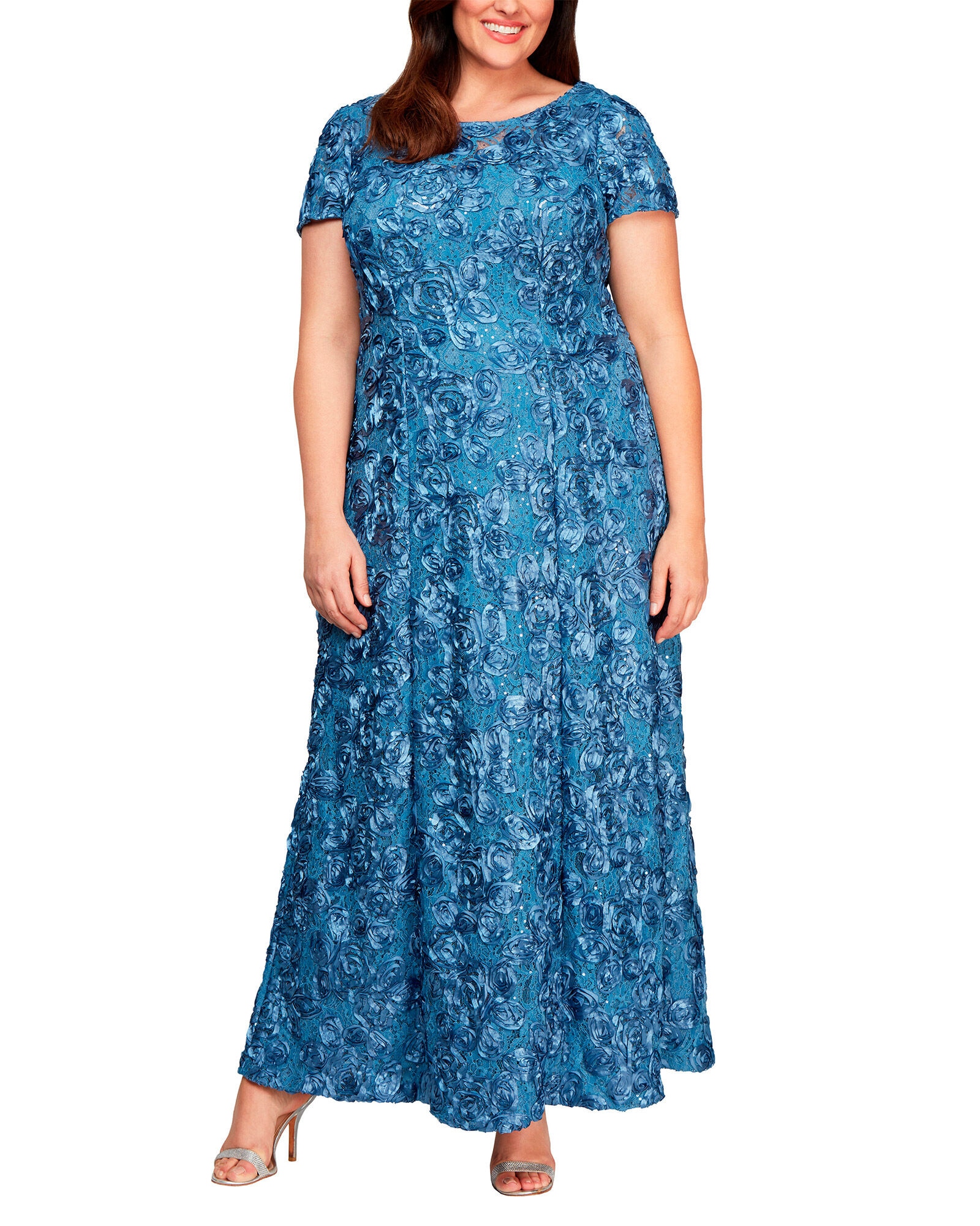 Rosette a line gown outlet