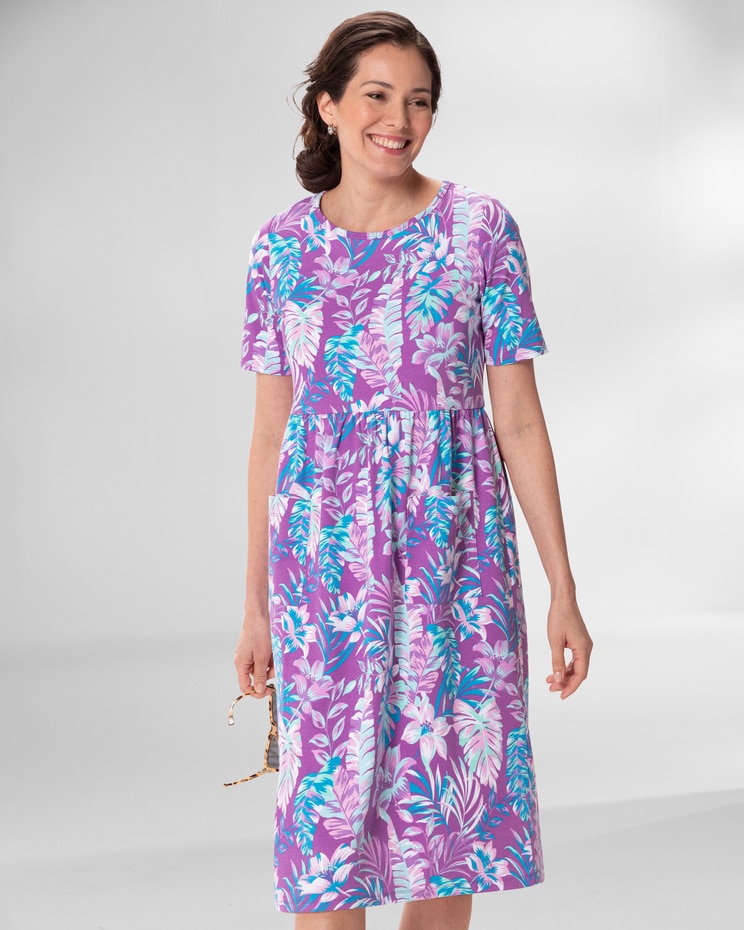 Boardwalk Knit Print Weekend Dress image number 1