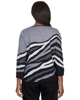 Alfred Dunner® Classics Animal Jacquard Beaded Top thumbnail number 2