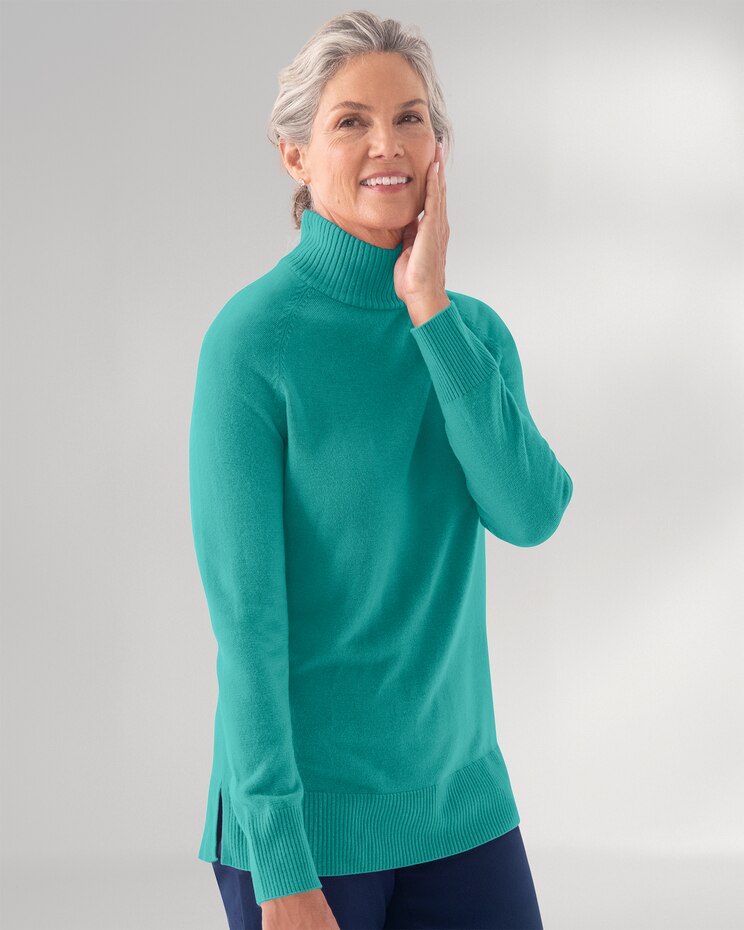 Spindrift Mock Neck Long Sleeve Sweater image number 1