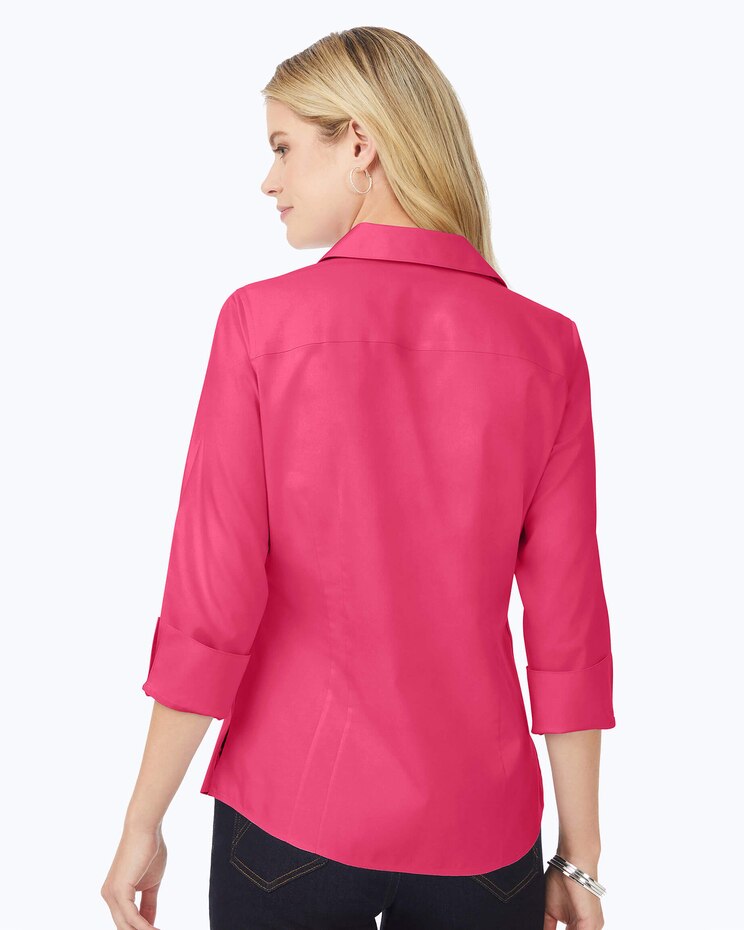 Foxcroft Taylor Essential Pinpoint Non-Iron Shirt image number 2