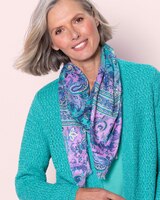 Ombré Paisley Scarf thumbnail number 4