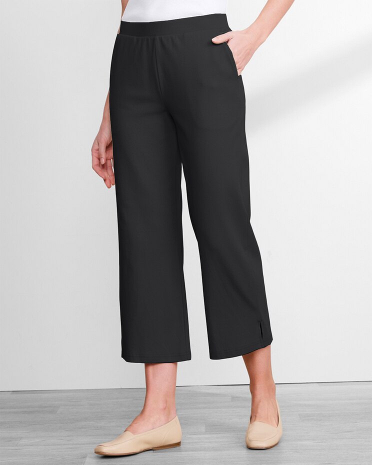Everyday Knit Wide-Leg Crops image number 1