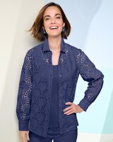 Scallop Eyelet Big Shirt thumbnail number 1