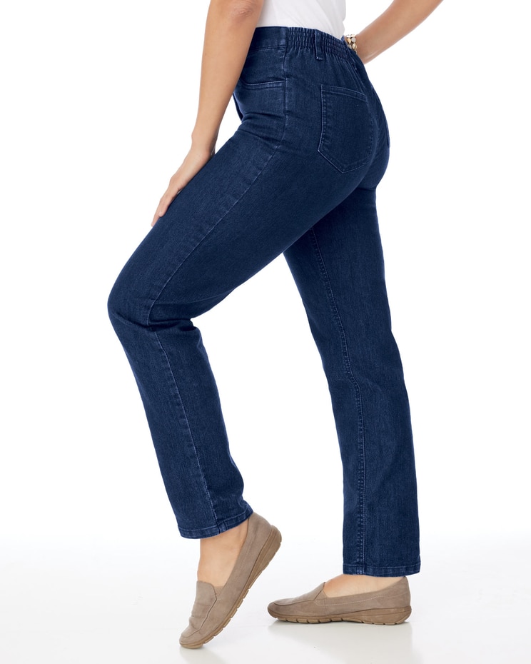 Women's Back-Elastic Jeans image number 4