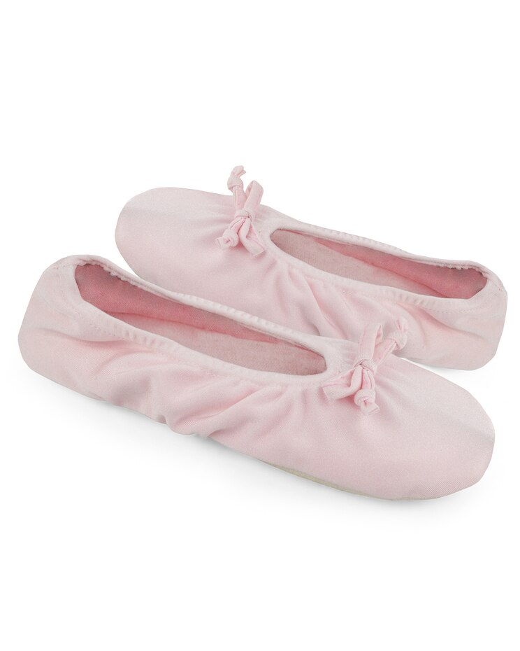 MUK LUKS Soft Ones Stretch Satin Ballerina Slippers image number 6