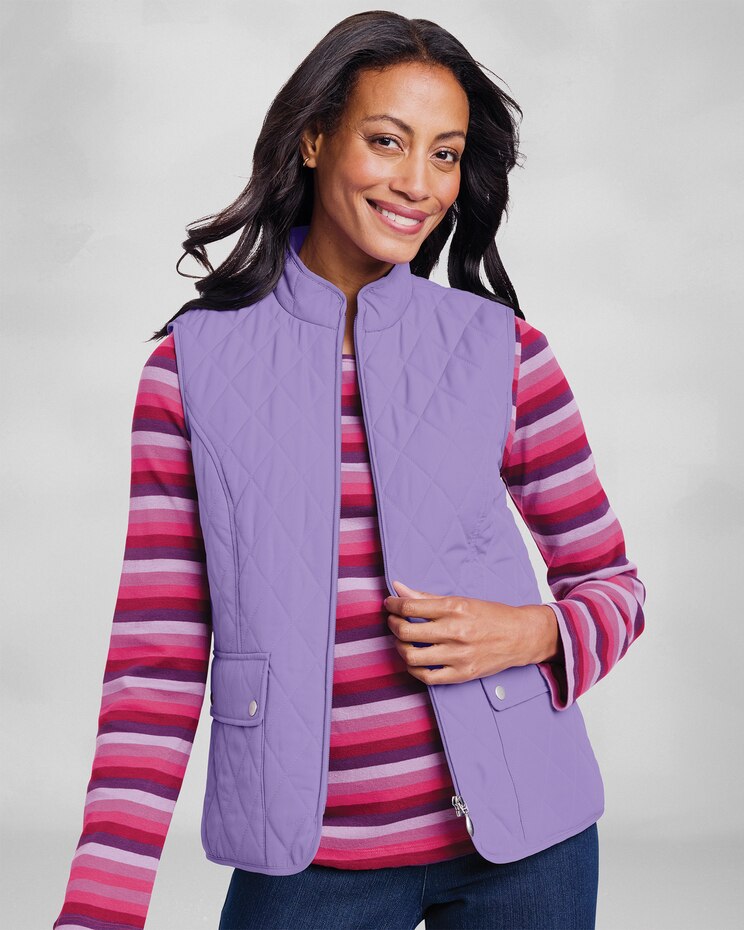 Berkshire Solid Quilted Vest image number 2