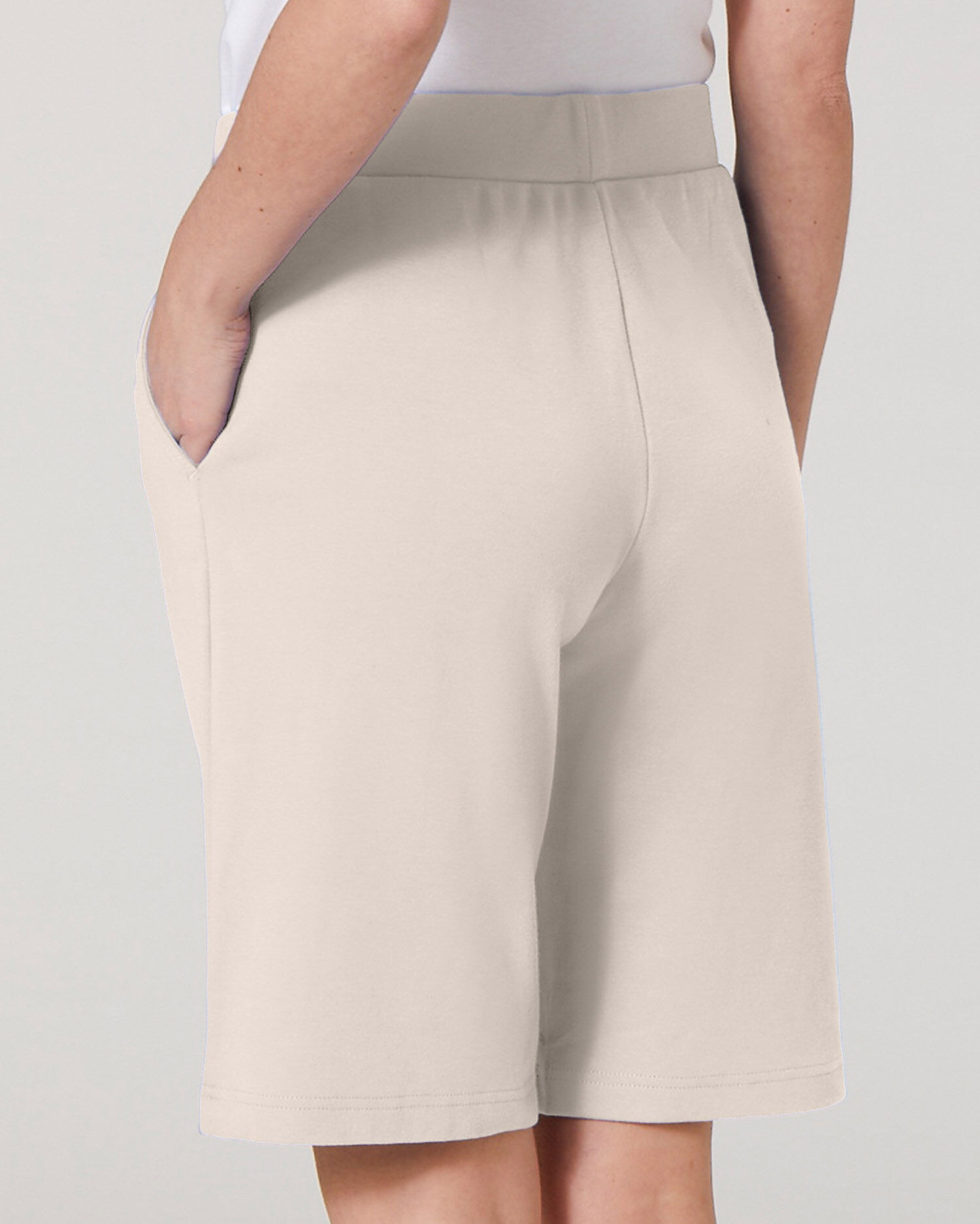 Pull on sales cotton knit shorts