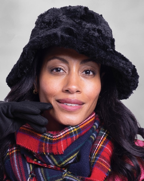 Faux-Fur Bucket Hat