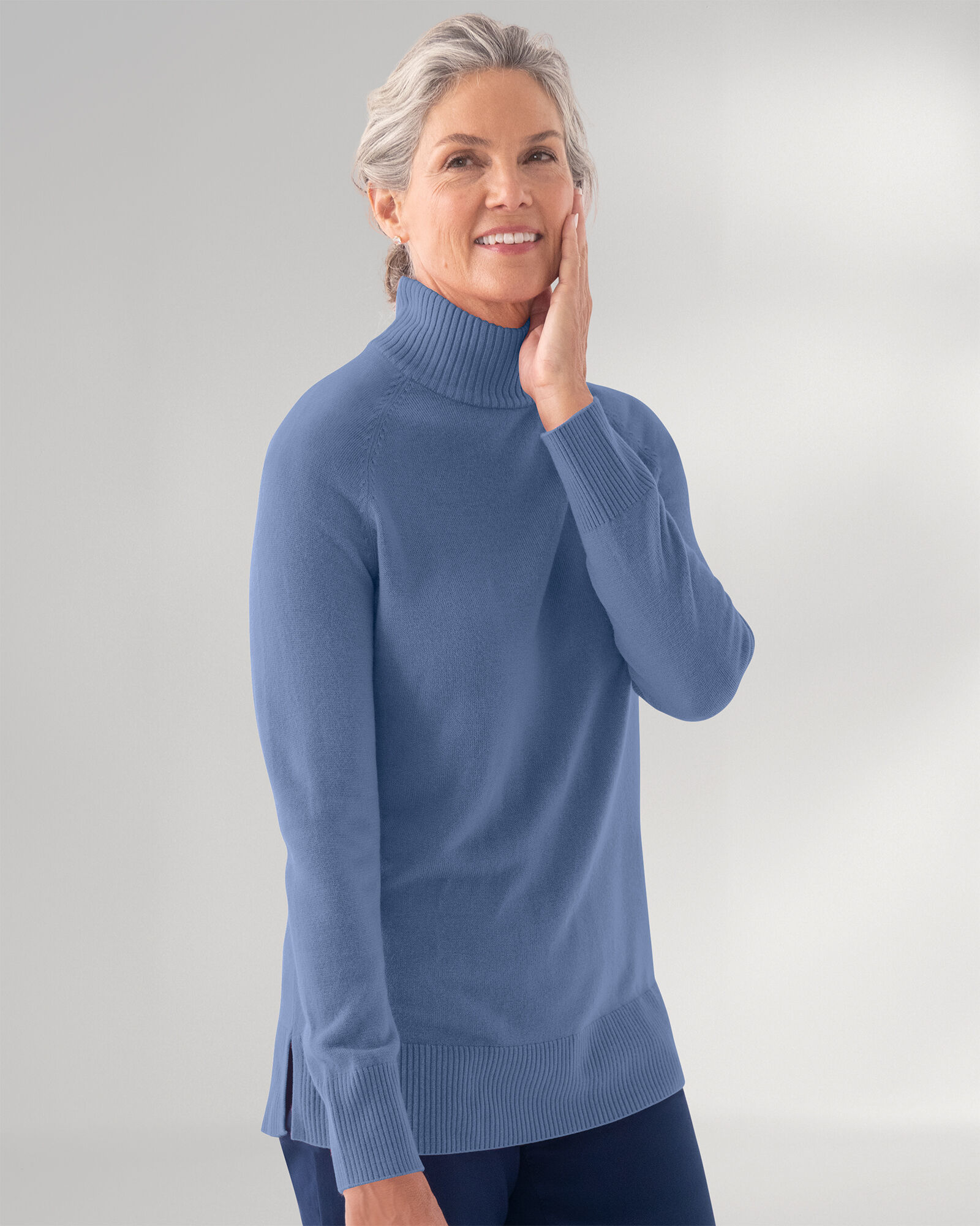 Spindrift Mock Neck Long Sleeve Sweater | Appleseed's