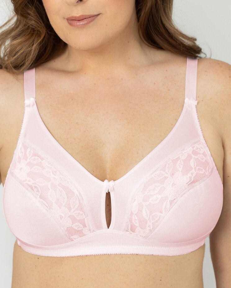 2-Pack Tricot and Lace Keyhole Bra image number 1