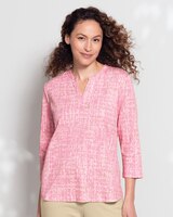 Essential Cotton Watercolor Grid Tee thumbnail number 1