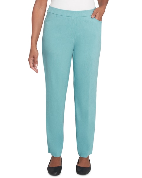 Alfred Dunner® Lake Victoria Average Front Pocket Pant with All Around Elastic
