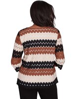 Alfred Dunner® Rue Rivoli Lace Textured Top With Detachable Necklace thumbnail number 2