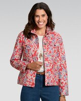 DreamFlex Highland Floral Jean Jacket thumbnail number 1