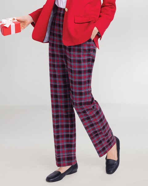 Deck The Halls Tartan Pull-On Pants