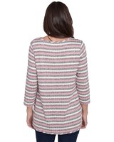 Ruby Rd® Casual Luxe Knit Stripe Rib Top thumbnail number 3