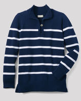 Mariner Stripe Rib-Collar Sweater thumbnail number 3