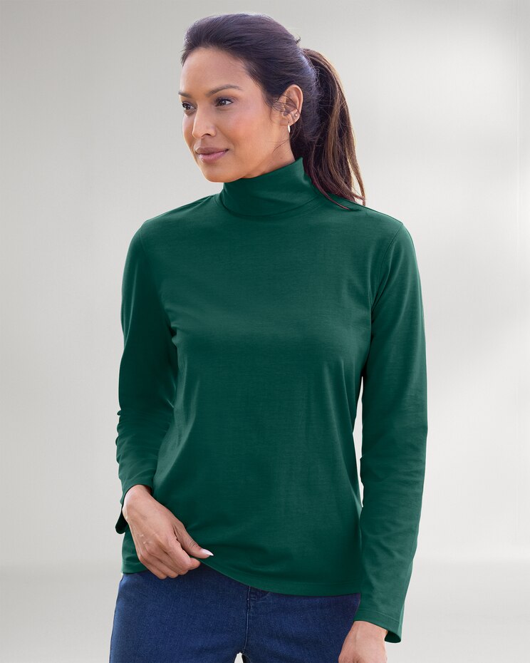 Prima™ Cotton Solid Turtleneck image number 1