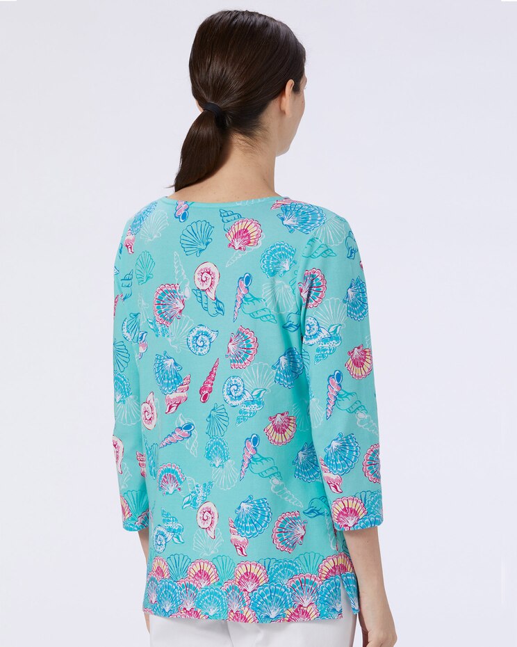 Limited-Edition Seashell Border-Print Tee image number 2