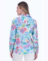 Meghan Long Sleeve Travel Conversational Shirt thumbnail number 2