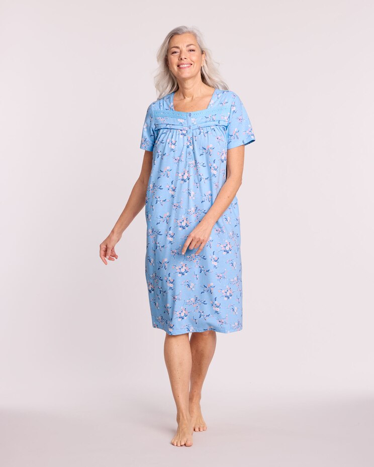 Lace and Pintuck Nightgown image number 1