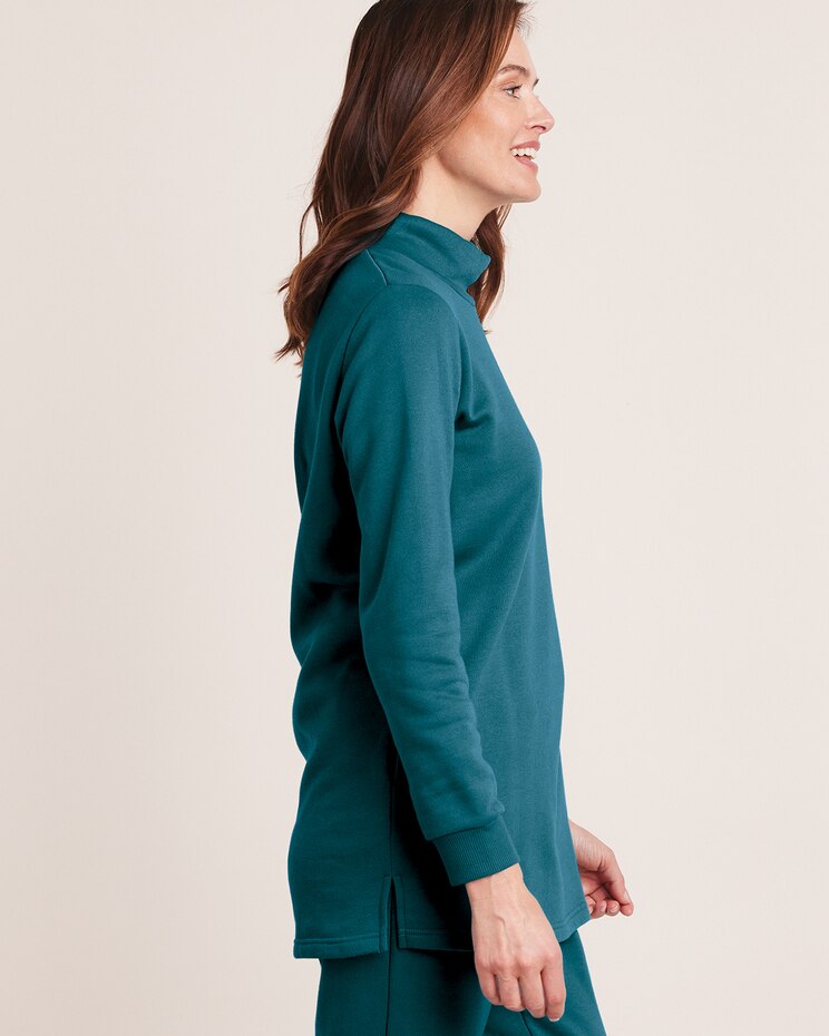 Better-Than-Basic Mock Neck Tunic Sweatshirt image number 5
