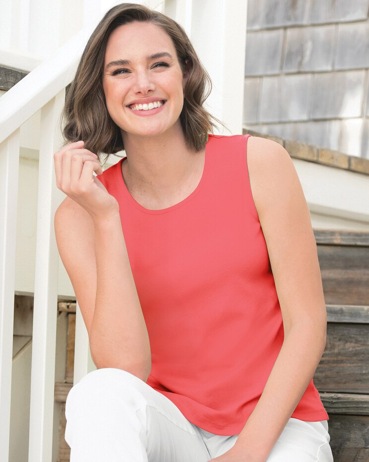 Coastal Cotton Knit Tank Top image number 1