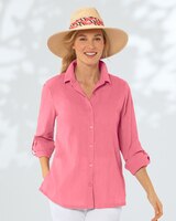 Crinkled Cotton Solid Shirt thumbnail number 1