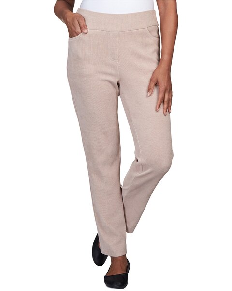 Alfred Dunner® St.Moritz Knit Corduroy Pull On Average Length Pant