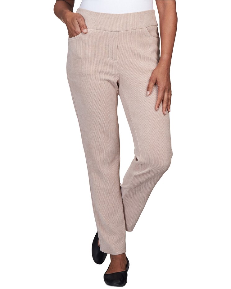 Alfred Dunner® St.Moritz Knit Corduroy Pull On Average Length Pant image number 1