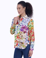 Meghan Long Sleeve Floral Patchwork Shirt thumbnail number 5