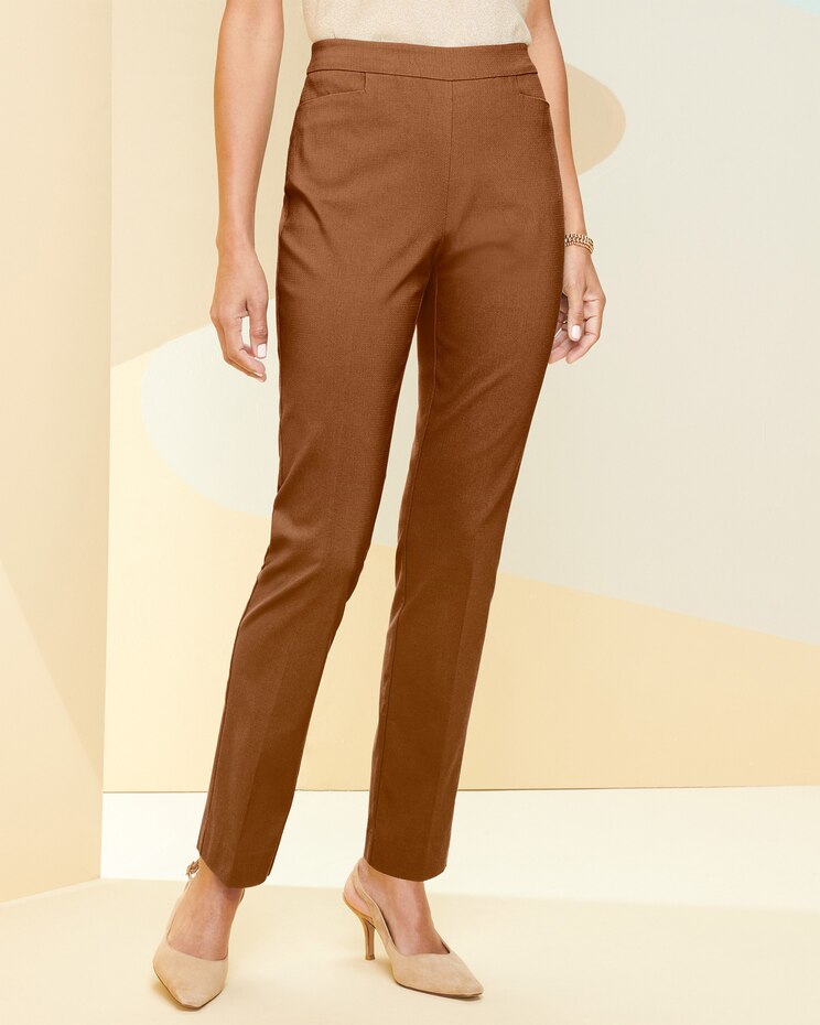 Slimtacular® Textured Tapered Pants image number 1