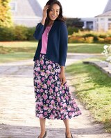 Limited Edition Hydrangea Midi Skirt thumbnail number 2