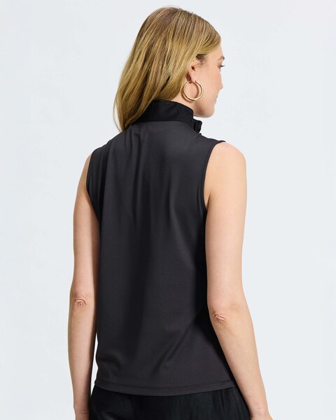 Foxcroft Tammy Knit-Woven Layering Tank
