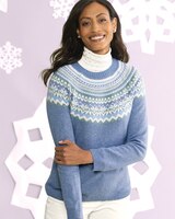 Fair Isle Yoke Sweater thumbnail number 1